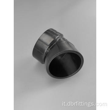 Raccordi addominali neri 45 Short Turn Street Elbow